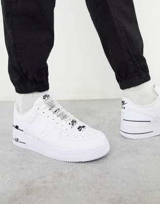 nike air force 1 07 lv8 white black