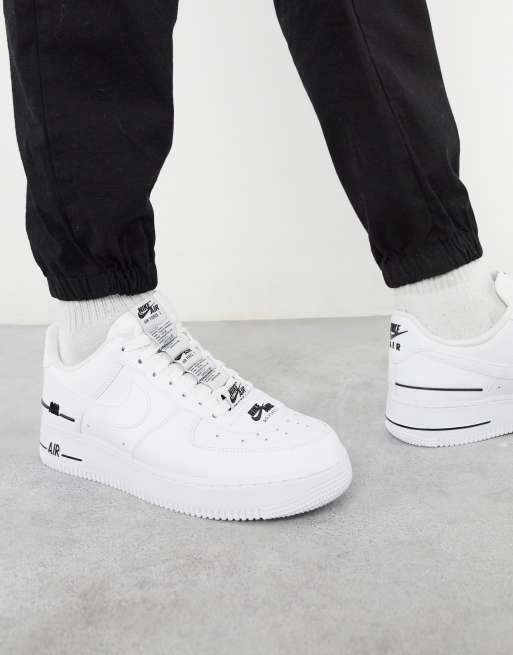 Nike Boys Air Force 1 LV8 - Shoes White/Black Size 07.0