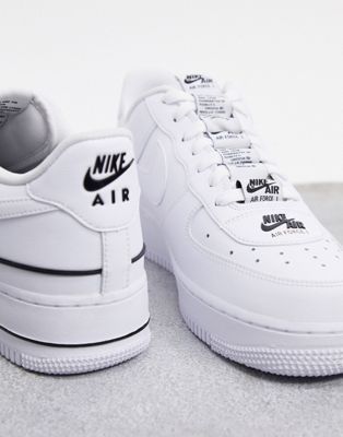 white & black air force 1 lv8 3 trainers