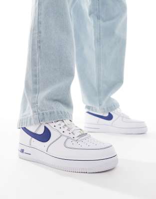 Nike - Air Force 1 '07 LV8 - Baskets - Bleu/blanc