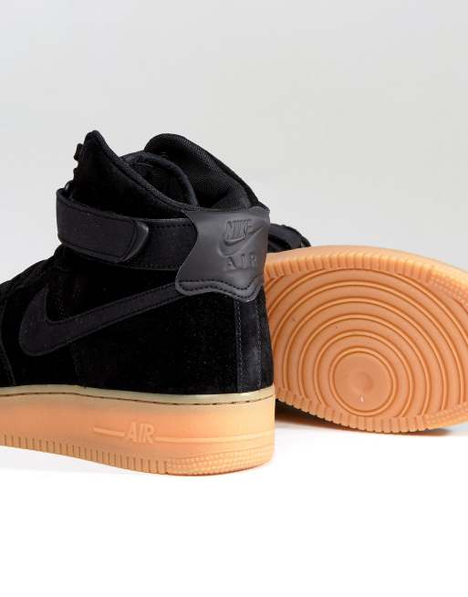 Nike air force 1 daim outlet noir