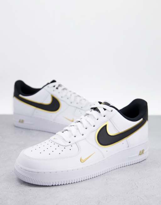 Nike Air Force 1 07 LV8 Bia o z ote buty sportowe