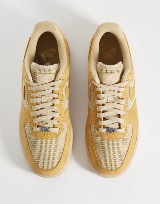Nike – Air Force 1 '07 LV8 – Brązowe buty sportowe z tkaniny, 2 z 5