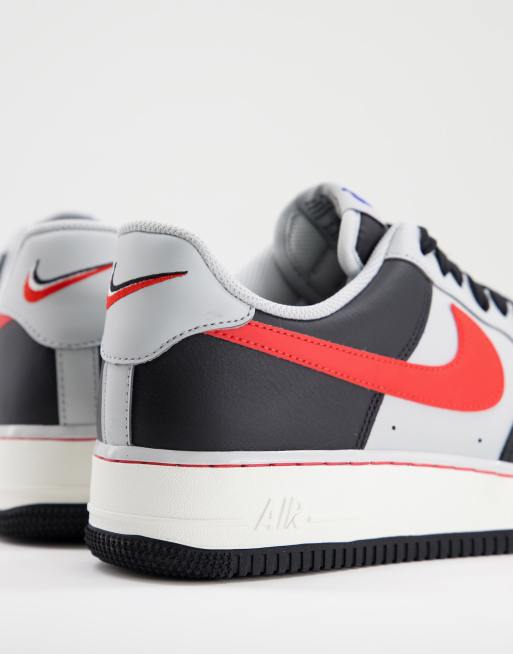 Nike air force store grau rot