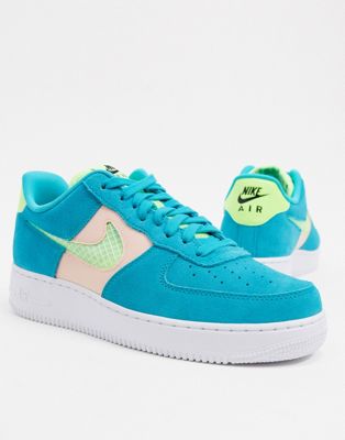 turquoise air force ones