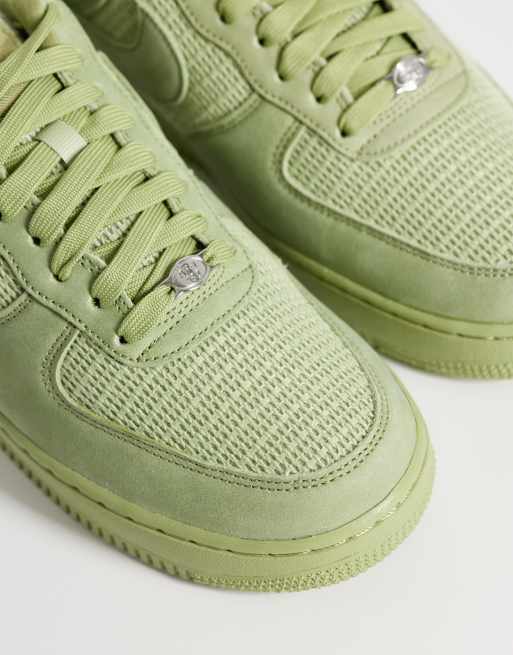 Nike - Air Force 1 '07 LV8 - Grønne sneakers i vævet materiale, 5 af 5