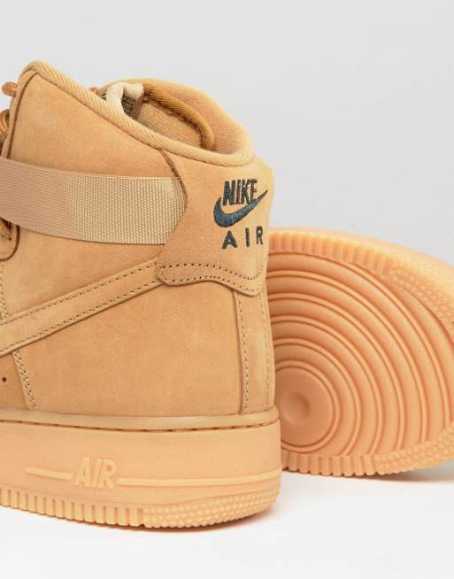 Nike air force on sale high tops tan