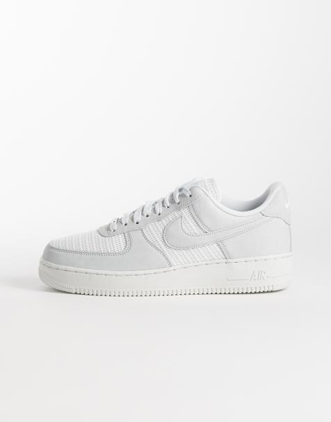 Nike - Air Force 1 '07 LV8 - Hvide og grå sneakers i vævet materiale - view 1