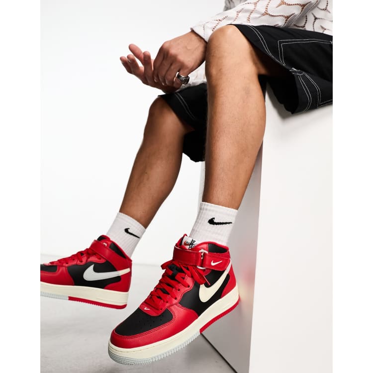 Air force outlet 1 red black