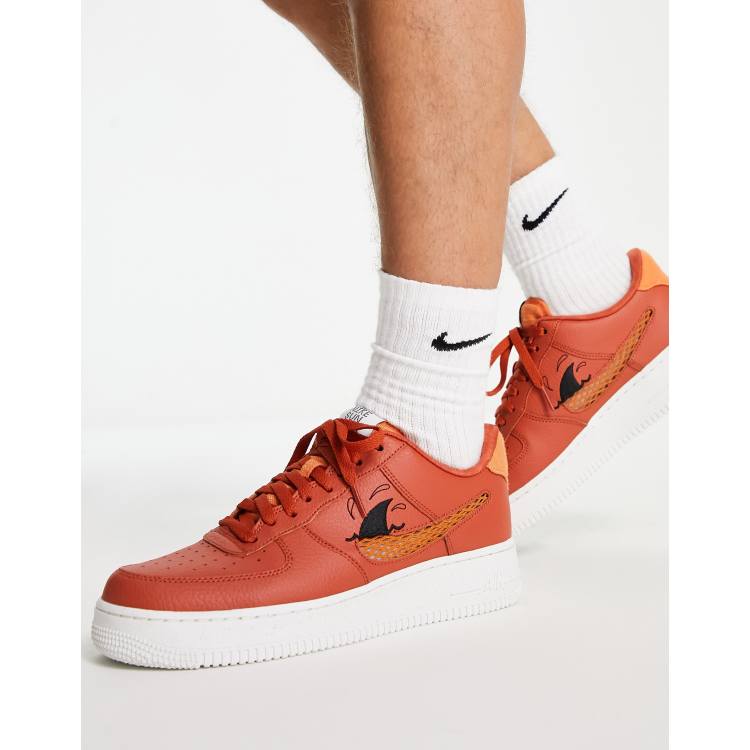 Nike Air Force 1 07 LV8 NN sneakers in orange ASOS