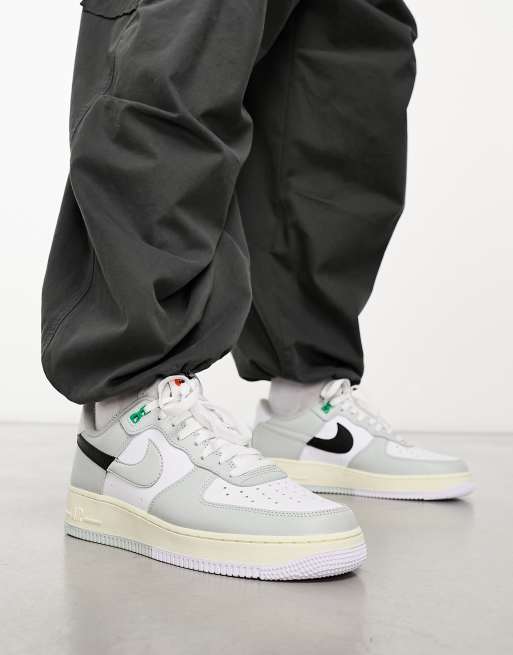 White and gray cheap nike air force 1