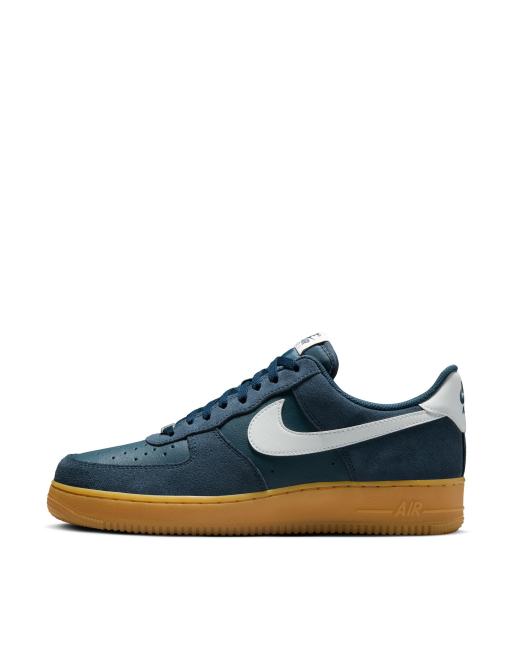 Air force 1 navy blue and white online