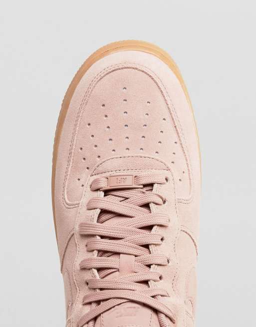 Nike air shop force rosa scamosciate