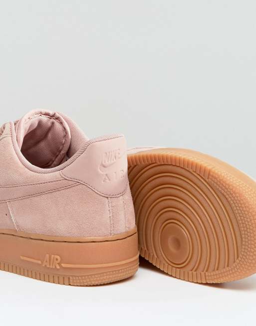 Nike air shop force rosa scamosciate