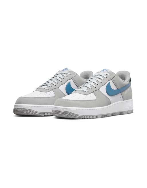 Nike Air Force 1 07 LV8 sneakers in light smoke gray marina ASOS