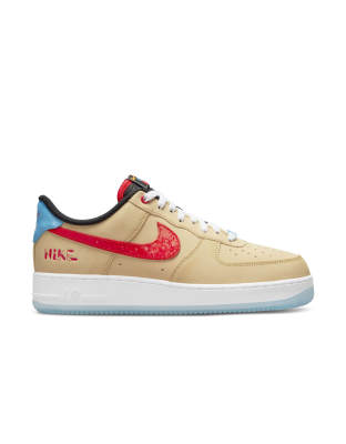 Nike 1 '07 LV8 in sesame/university red | ASOS