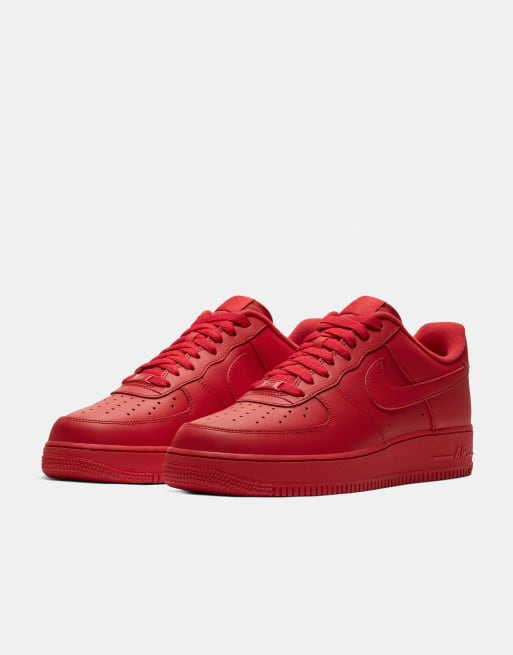 nike triple red air force 1