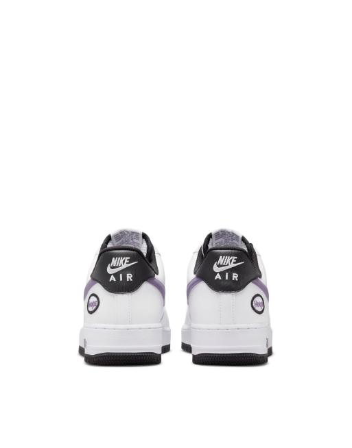 nike men air force 1 '07 lv8 white white coast field purple