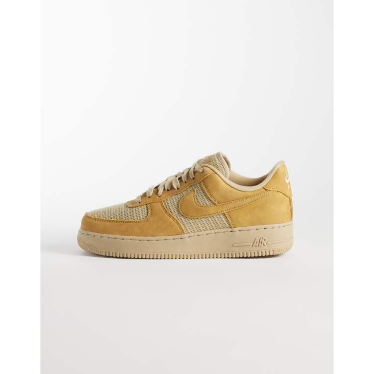 Nike Air Force 1 '07 LV8 sneakers with crochet detail in brown | ASOS