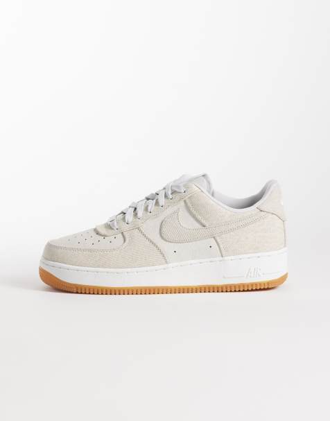 Nike Air Force 1 '07 LV8 sneakers with crochet detail in white and gray - view 1