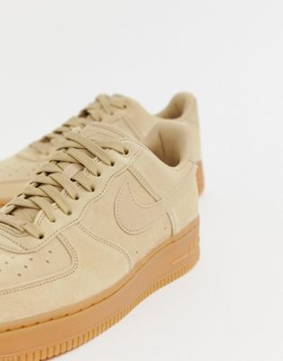 air force one beige suede