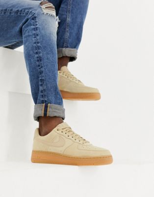 Nike Air Force 1 '07 LV8 Suede Trainers In Beige AA1117-200 | ASOS
