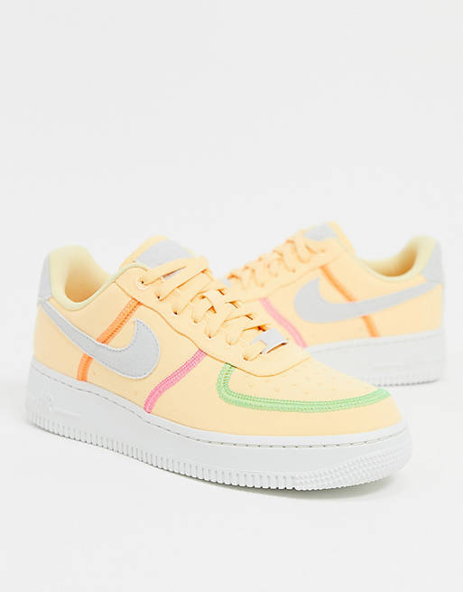 Nike Air Force 1 '07 LX canvas sneakers in yellow
