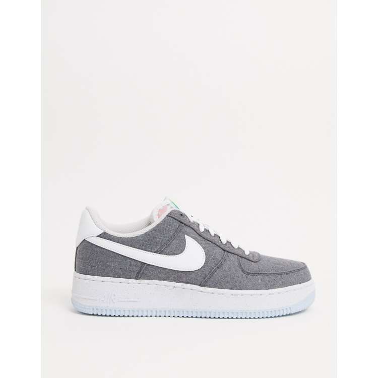 Nike Air Force 1 07 LX canvas trainers in grey GREY