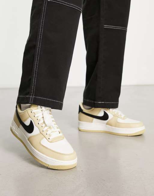 Gold and on sale black air forces