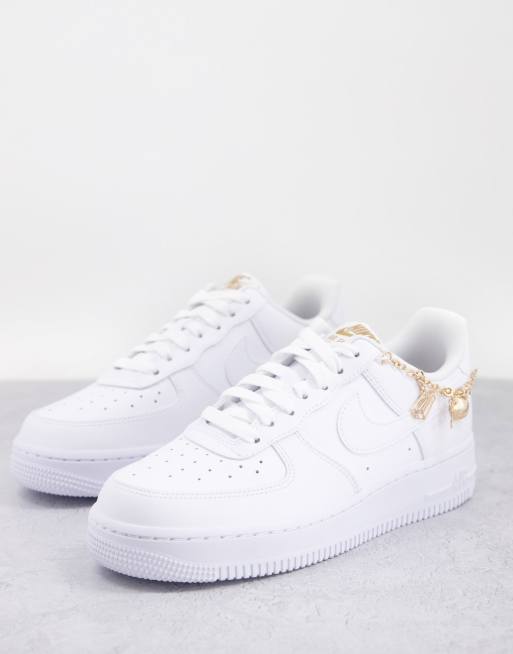 Nike Air Force 1 '07 LX White/Metallic Gold Women's Shoe - Hibbett