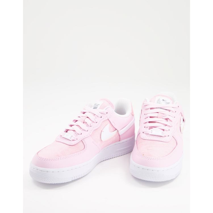 Nike Air Force 1 07 LXX Baskets Blanc et rose pastel ASOS