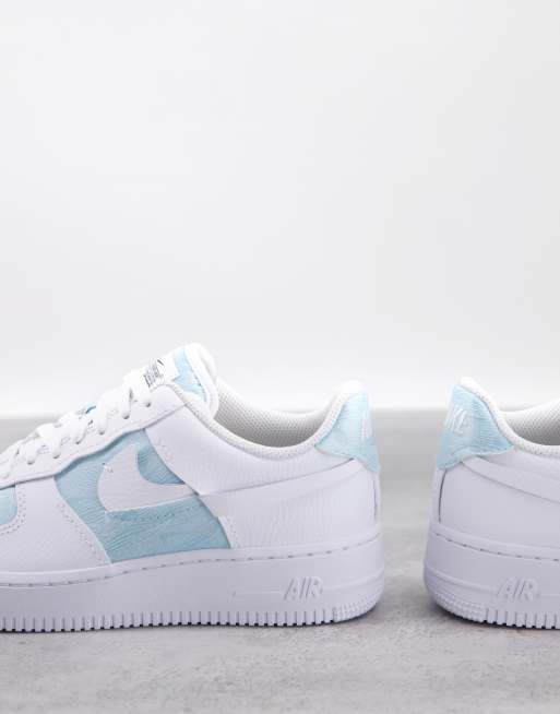 Nike air force outlet 1 bianche e azzurre