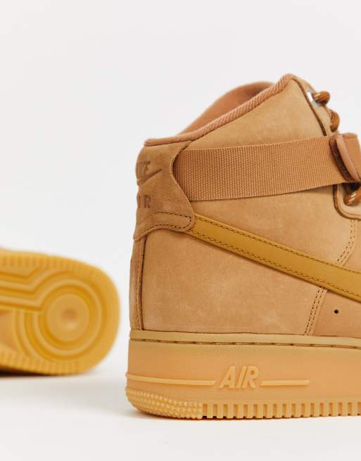 Nike Air Force 1 High '07 Flax/Gum Light Brown-Black-Wheat - CJ9178-200