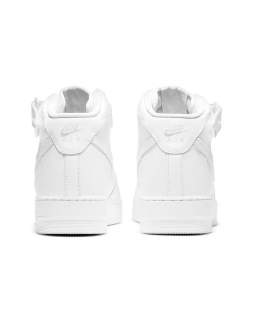  Nike Air Force One Mid Sneaker-Infant Toddler White 4