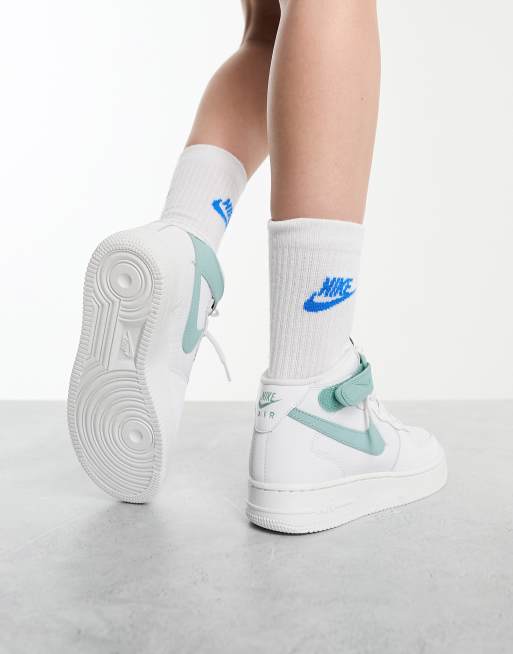 Nike air force 1 outlet mid white and blue