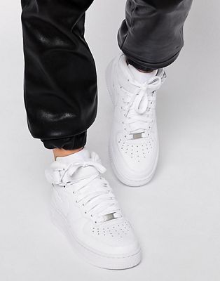 Nike Air Force 1 07 Mid White Sneakers 