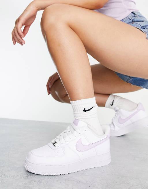 Nike Air '07 Next trainers in white and lilac | ASOS