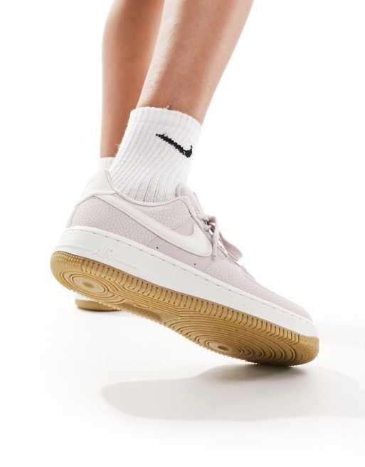 Nike Air Force 1 '07 NN premium trainers in grey and brown, 3 of 4