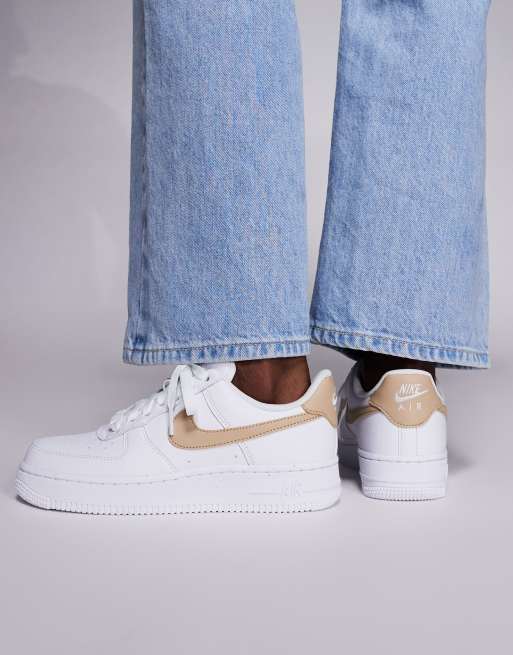 Nike - Air Force 1 '07 NN - Sneakers bianche e beige, 3 di 5