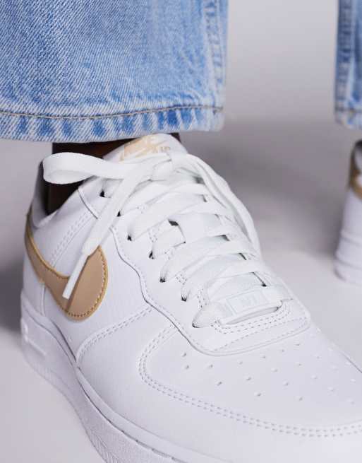 Nike - Air Force 1 '07 NN - Sneakers bianche e beige, 5 di 5