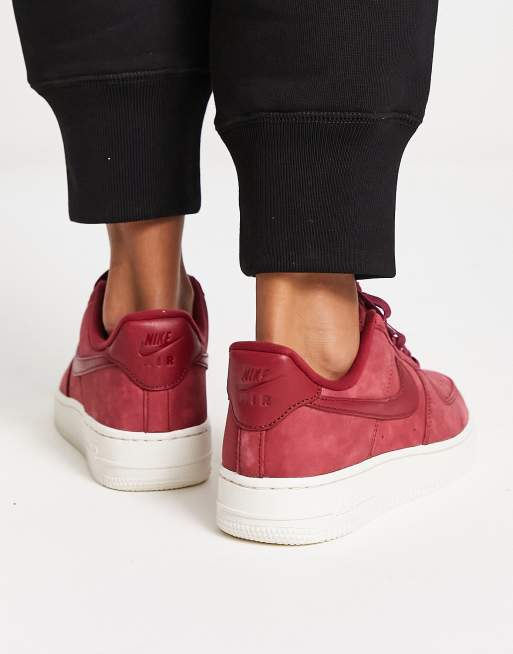 Nike Air Force 1 '07 Premium Essentials Sneakers in Team Red