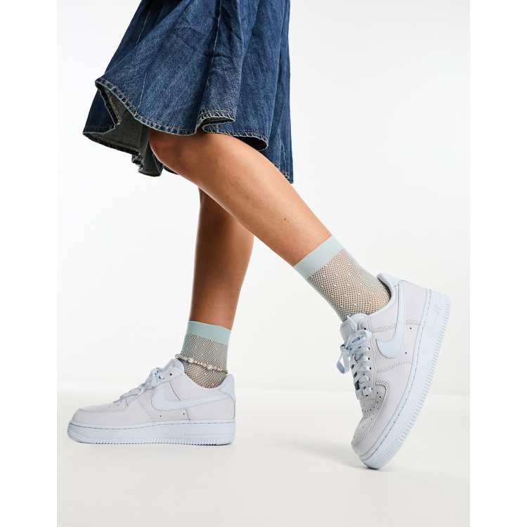 Nike Air Force 1 07 Premium sneakers in blue tint ASOS