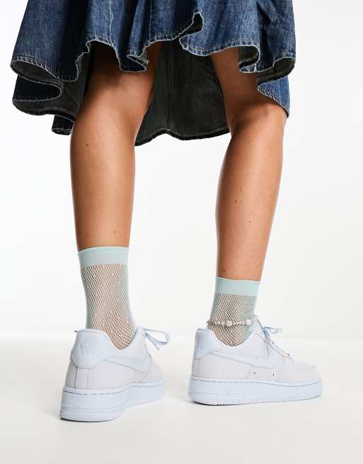 Nike Air Force 1 07 Premium trainers in blue tint ASOS