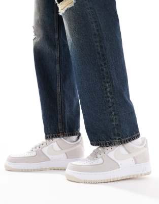 Air Force 1 '07 - Sneaker in Weiß und Creme-Grau Grau MW 5