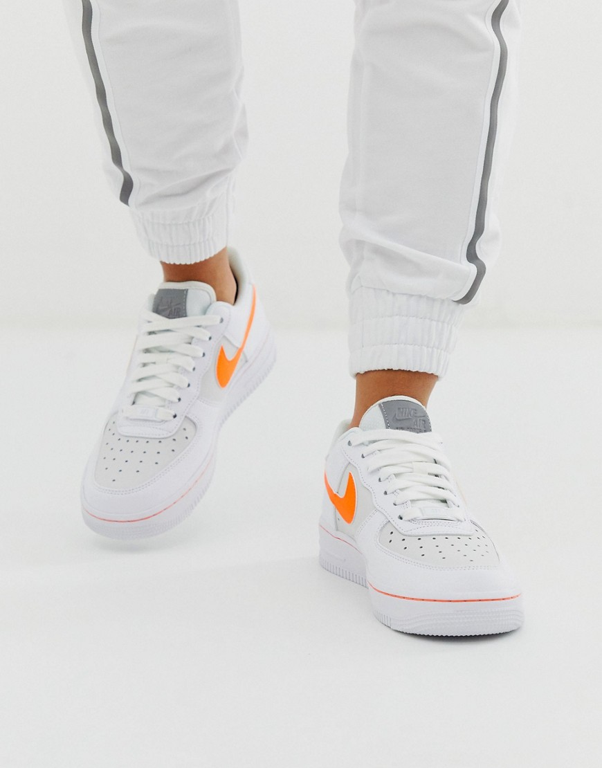 Nike Air Force - 1 '07 - Sneakers bianche con dettaglio catarifrangente-Bianco