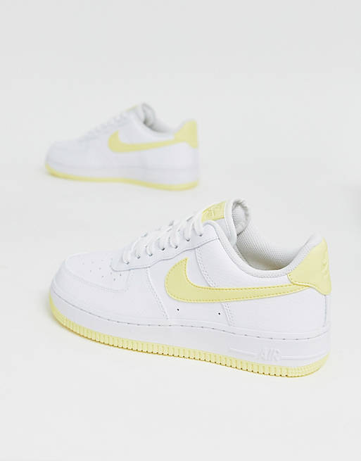 Nike Air Force - 1 '07 - Sneakers bianche e gialle