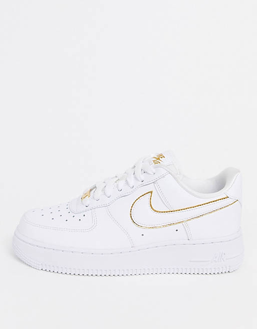 Nike Air - Force 1 '07 - Sneakers bianco e oro