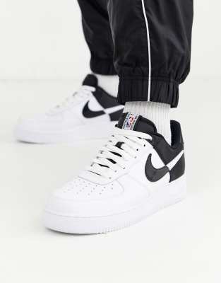 asos nike air force gold and white