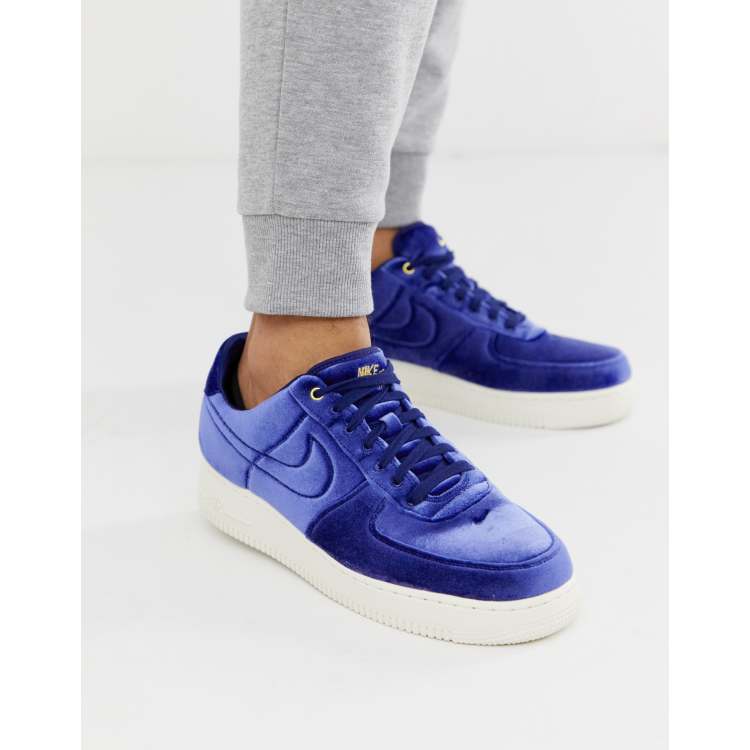 Nike air force hot sale velluto nere