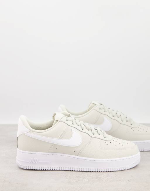 Nike - Air Force 1 '07 - Sneakers color pietra e bianche